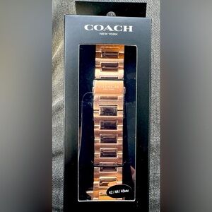 COACH Rose Gold-Tone Bracelet for Apple Watch 42mm, 44mm, 45mm - 14700159